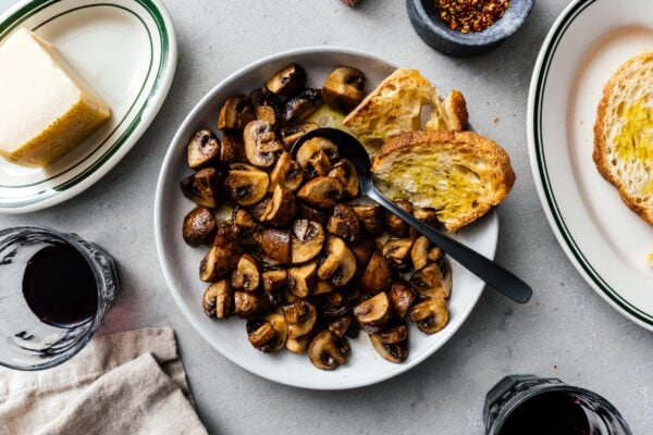 air fryer mushrooms | www.iamafoodblog.com