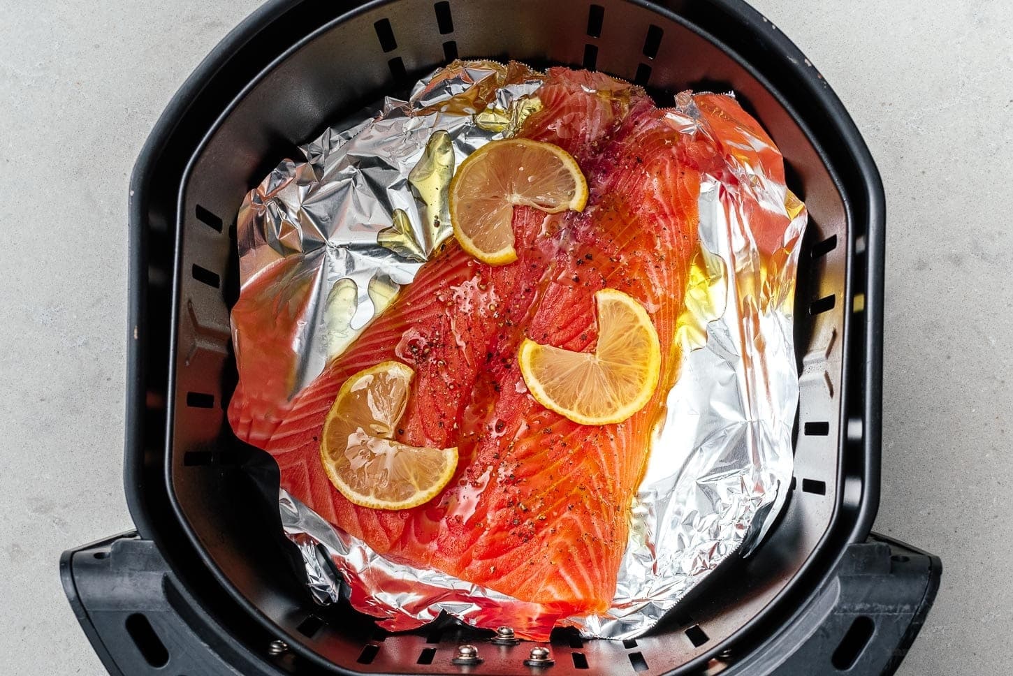 salmon in an air fryer | www.iamafoodblog.com