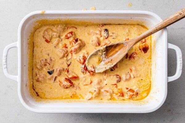 3 ingredient baked feta pasta | www.iamafoodblog.com