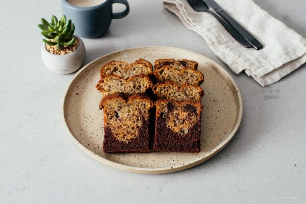 Small Batch Black Bottom Banana Bread | www.iamafoodblog.com