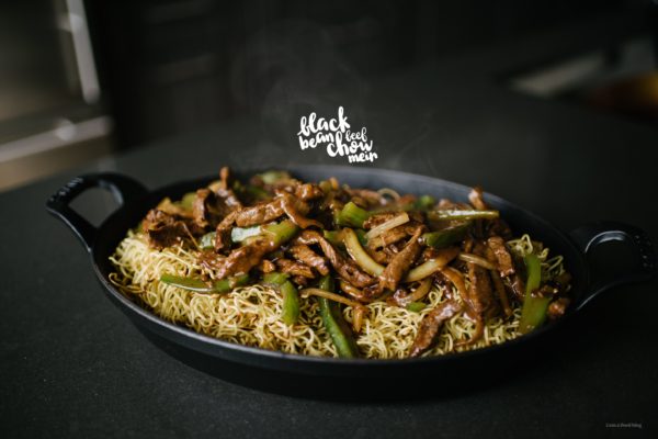 black bean beef chow mein - www.iamafoodblog.com