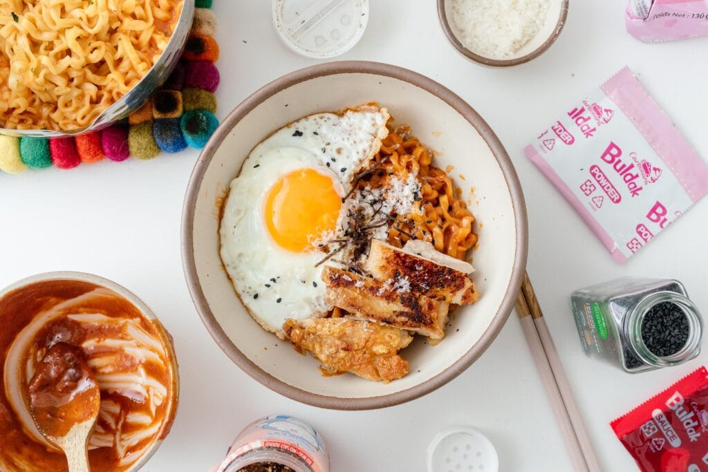 homemade buldak carbonara | www.iamafoodblog.com