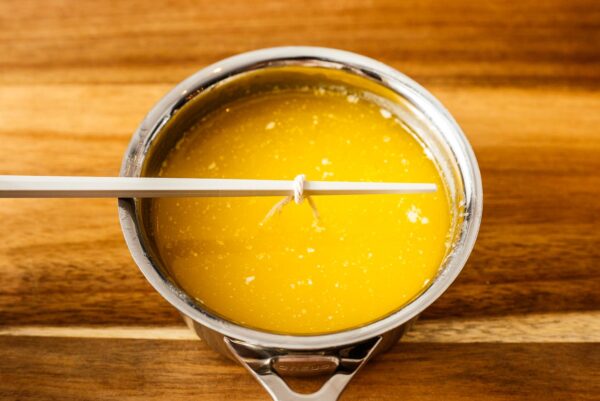 making a butter candle wick | www.iamafoodblog.com