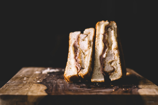 chicken cordon bleu grilled cheese - www.iamafoodblog.com