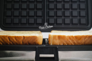 fried chicken and waffled french toast recipe - www.iamafoodblog.com