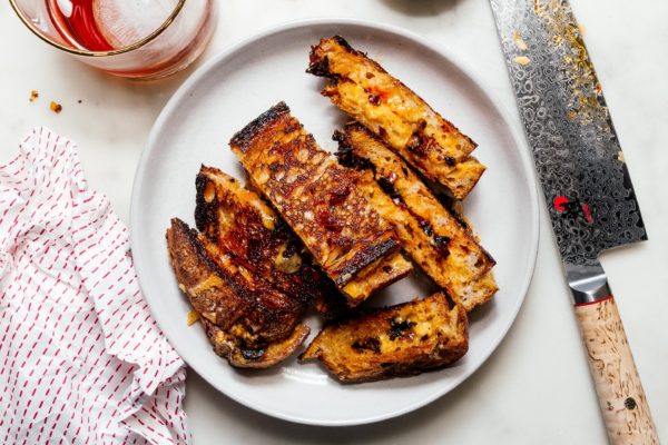 chili crisp grilled cheese | www.iamafoodblog.com