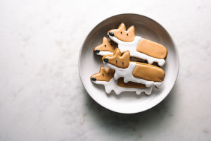 gingerbread corgi cookies - www.iamafoodblog.com