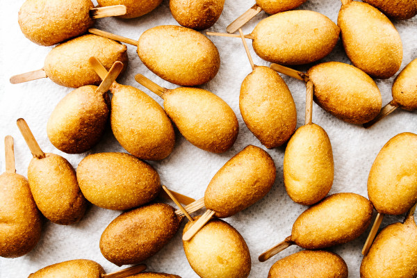 how to make mini corn dogs - www.iamafoodblog.com