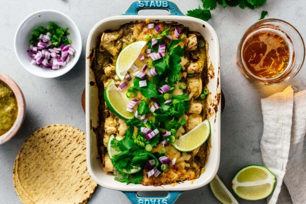 chicken enchiladas recipe | www.iamafoodblog.com