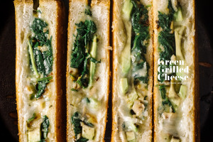 green grilled cheese recipe - www.iamafoodblog.com