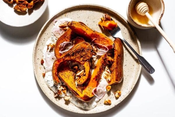 roasted honeynut squash with yogurt | www.iamafoodblog.com