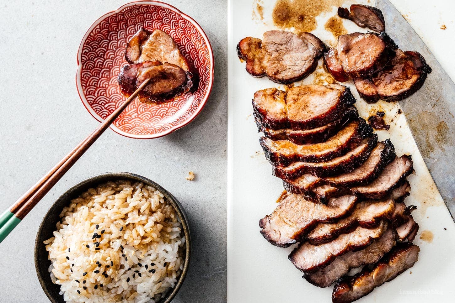 char siu with rice | www.iamafoodblog.com