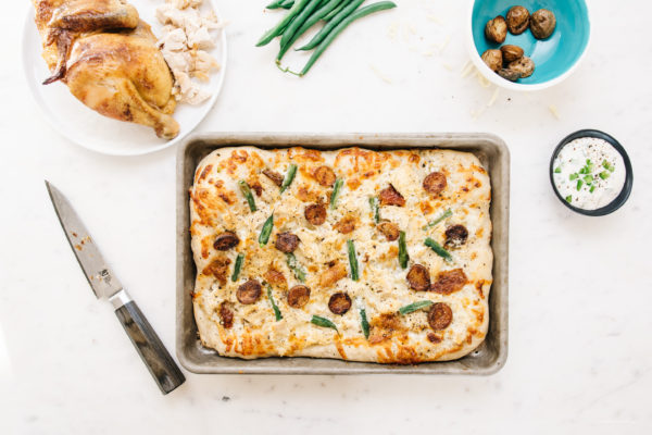 chicken dinner pizza - www.iamafoodblog.com