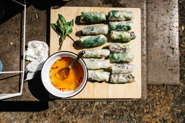 lemongrass beef salad rolls | i am a food blog