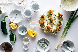 jalapeno popper deviled eggs recipe - www.iamafoodblog.com