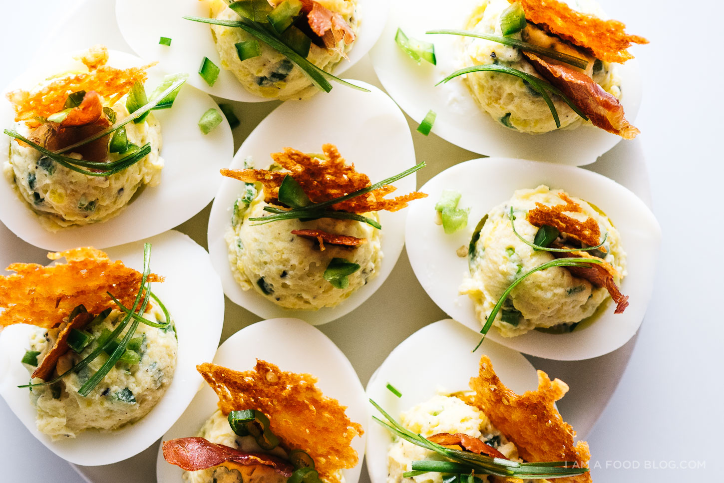 jalapeno popper deviled eggs recipe - www.iamafoodblog.com