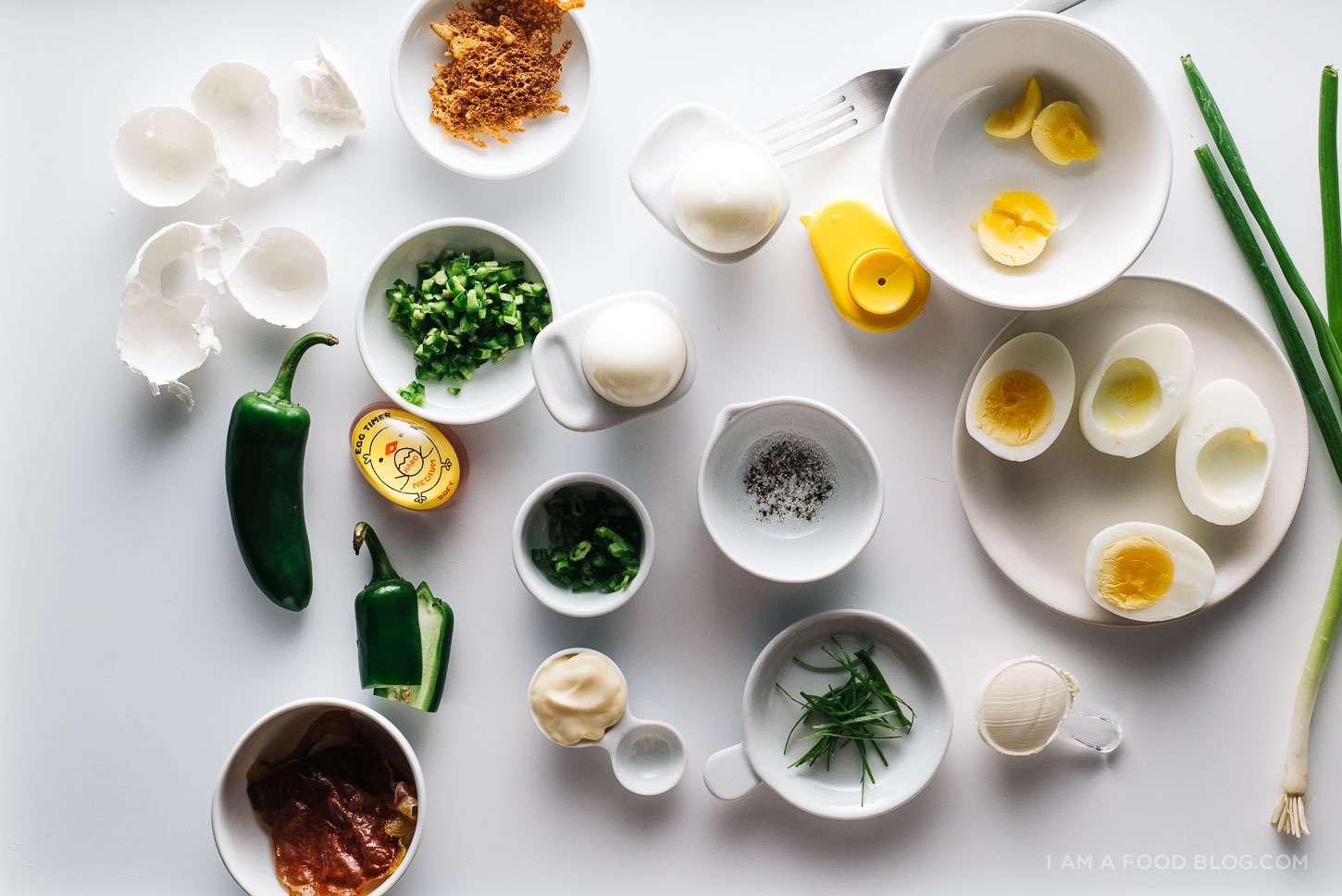 jalapeno popper deviled eggs recipe - www.iamafoodblog.com