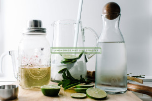 lemongrass mint spritzer recipe - www.iamafoodblog.com