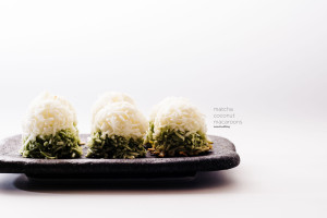 matcha coconut macaroons recipe - www.iamafoodblog.com