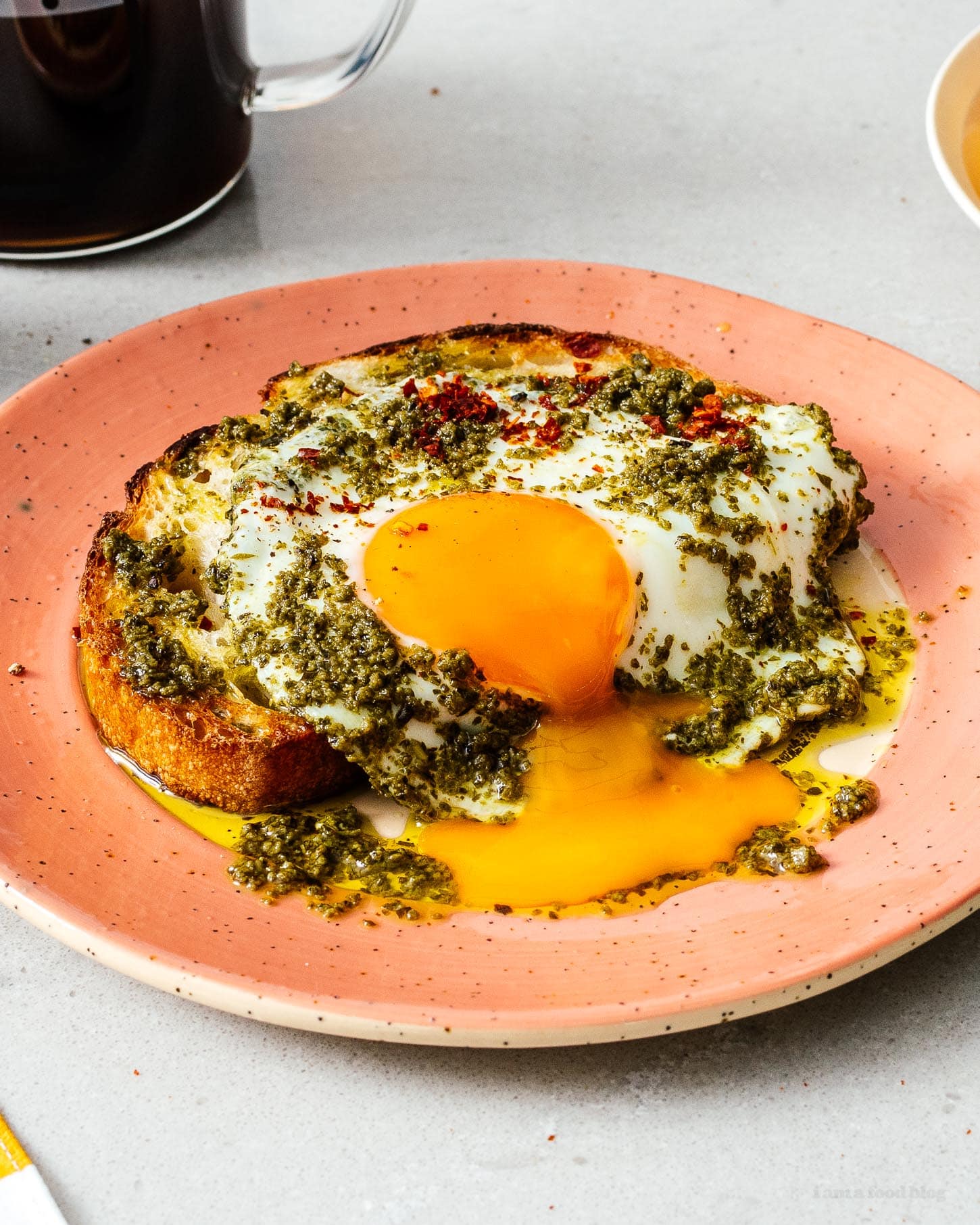 tiktok pesto eggs | www.iamafoodblog.com