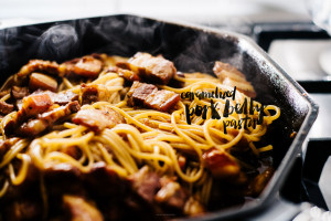vietnamese caramelized pork belly pasta recipe - www.iamafoodblog.com