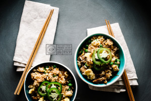 pulled pork fried rice recipe - www.iamafoodblog.com