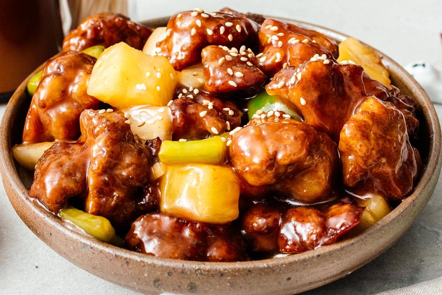 sweet and sour vegan chicken | www.iamafoodblog.com