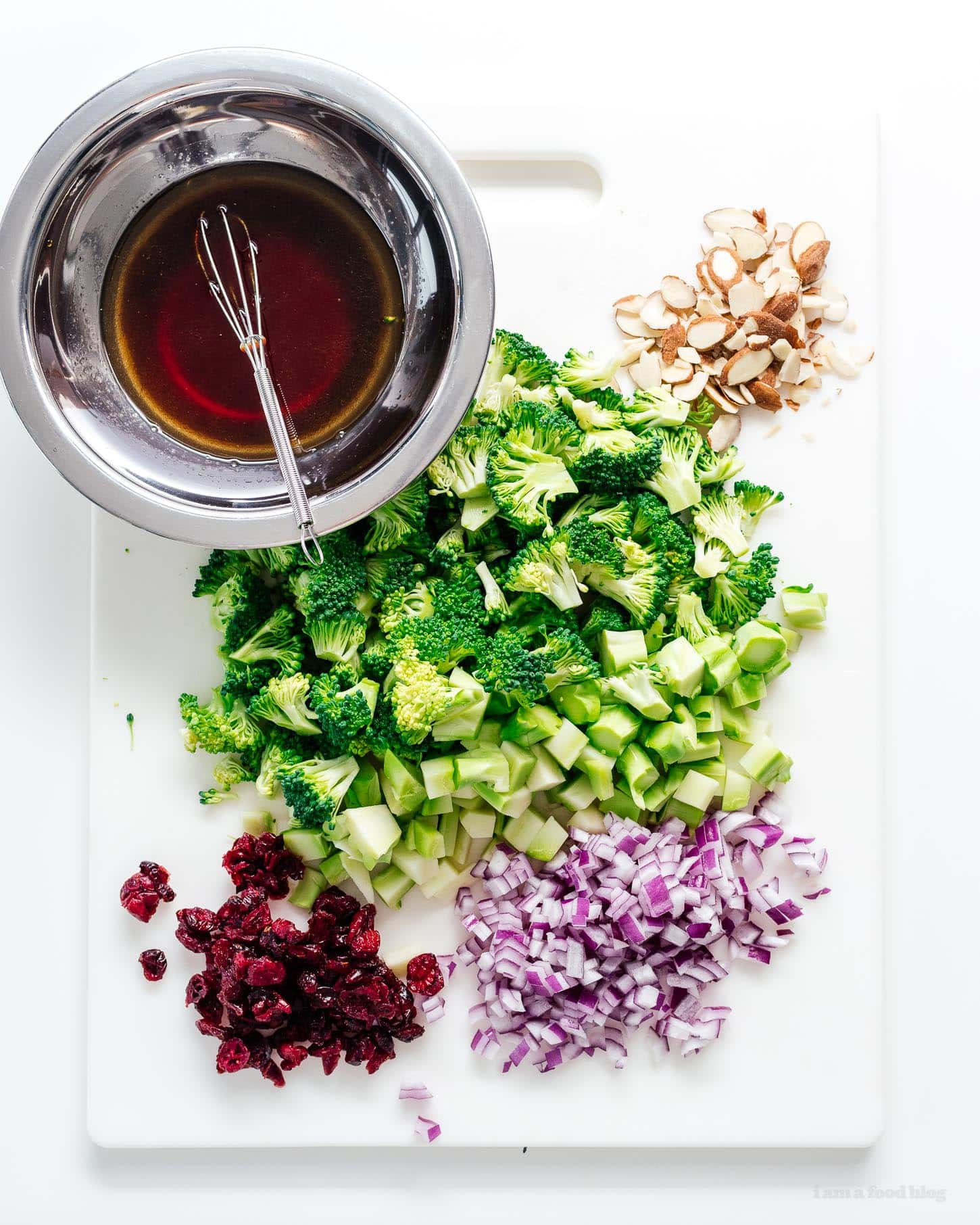 broccoli salad ingredients | www.iamafoodblog.com