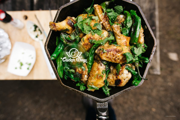 shishito chicken wings - www.iamafoodblog.com