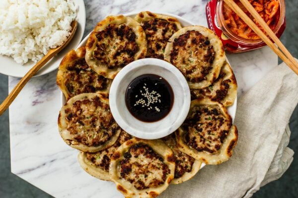 smash gyoza recipe | www.iamafoodblog.com