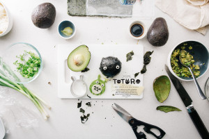avocado totoro soot sprite onigiri - www.iamafoodblog.com
