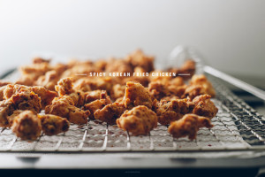 spicy popcorn chicken recipe - www.iamafoodblog.com