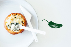 mini jalapeño spinach bowl recipe - www.iamafoodblog.com