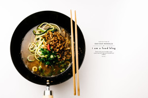 tan tan zoodles recipe - www.iamafoodblog.com