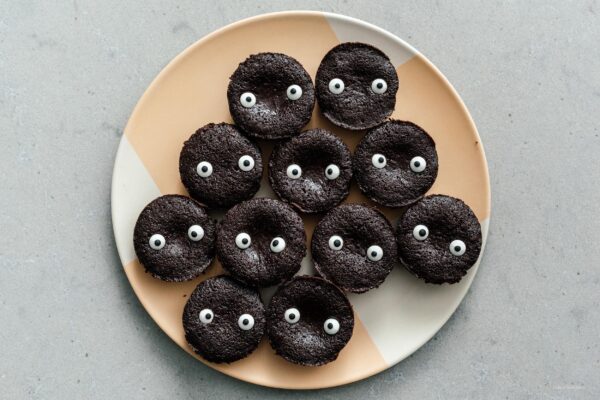 totoro soot sprite brownies | www.iamafoodblog.com