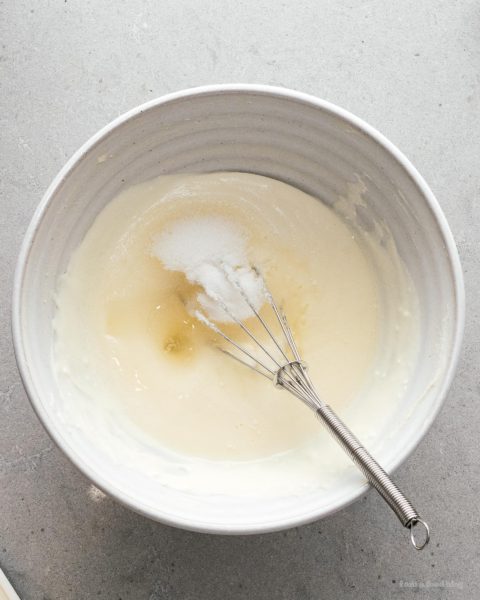 A super cute fluffy, jiggly Totoro cheesecake: pillowy soft, cotton-y, light-as-air cheesecake with just a hint of sweetness. #cheesecake #japanesecheesecake #fluffycheesecake #totorocake #totorocheesecake #totorofood #kawaiifood