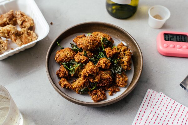 Vegan Taiwanese Popcorn Chickpea Chicken Recipe | www.iamafoodblog.com