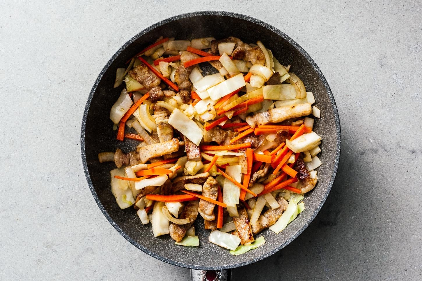 cooked pork and cabbage | www.iamafoodblog.com